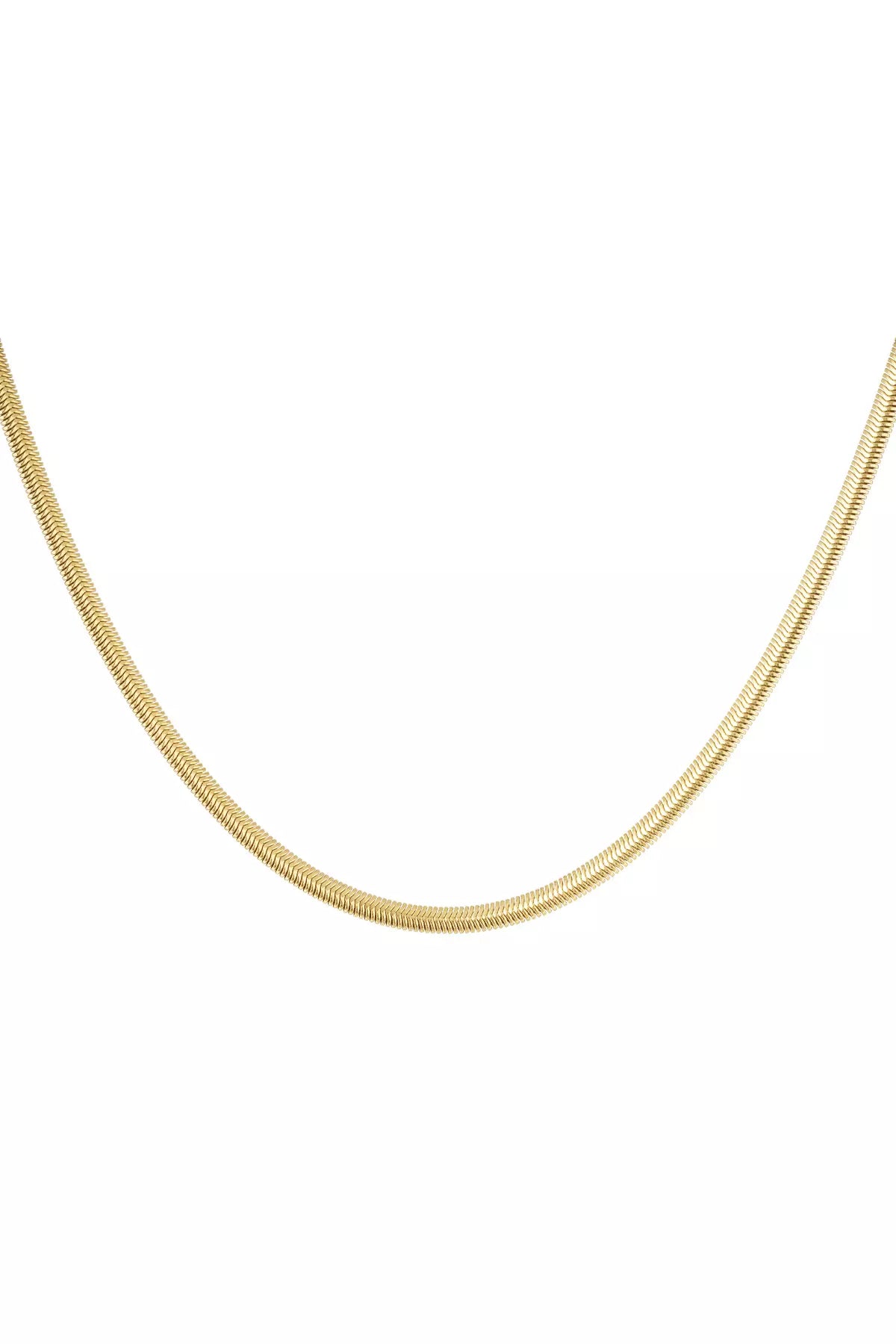 Schlangen halskette in gold