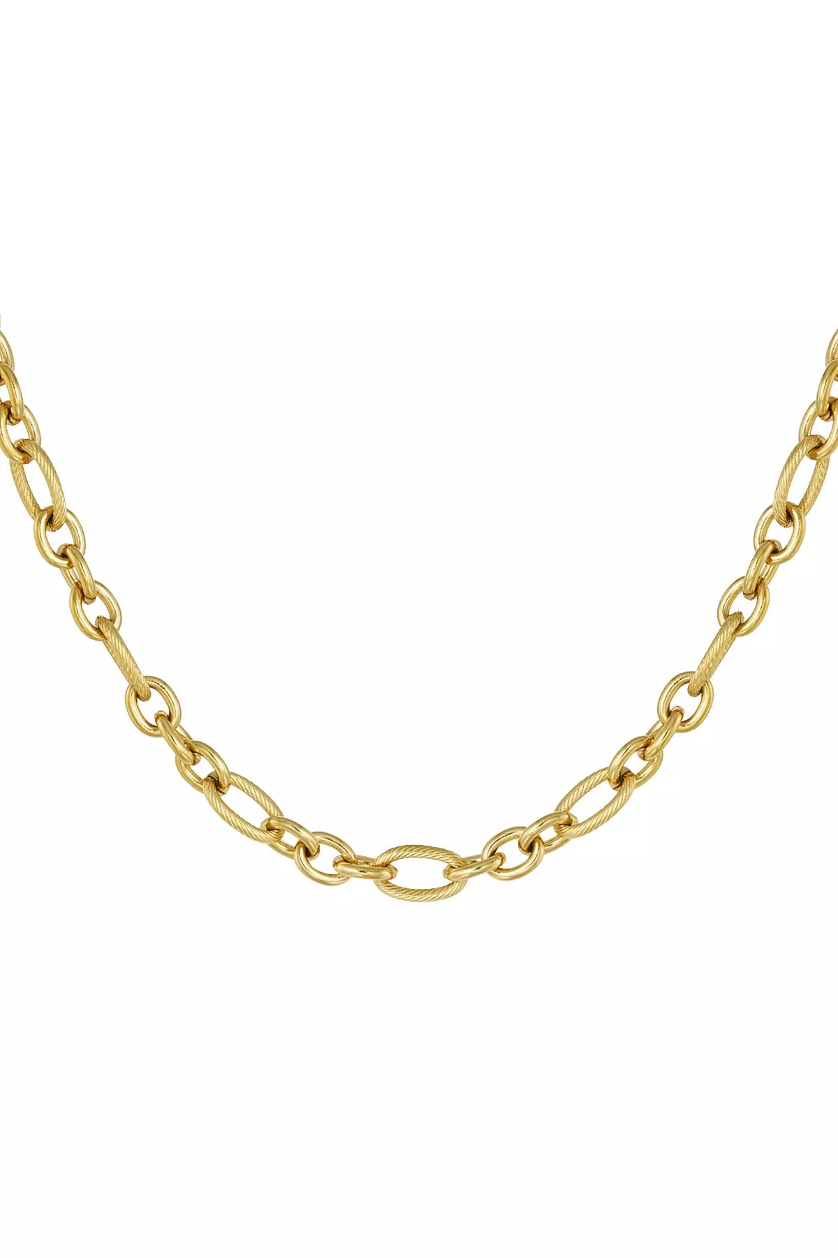 auffällige goldene Statementkette