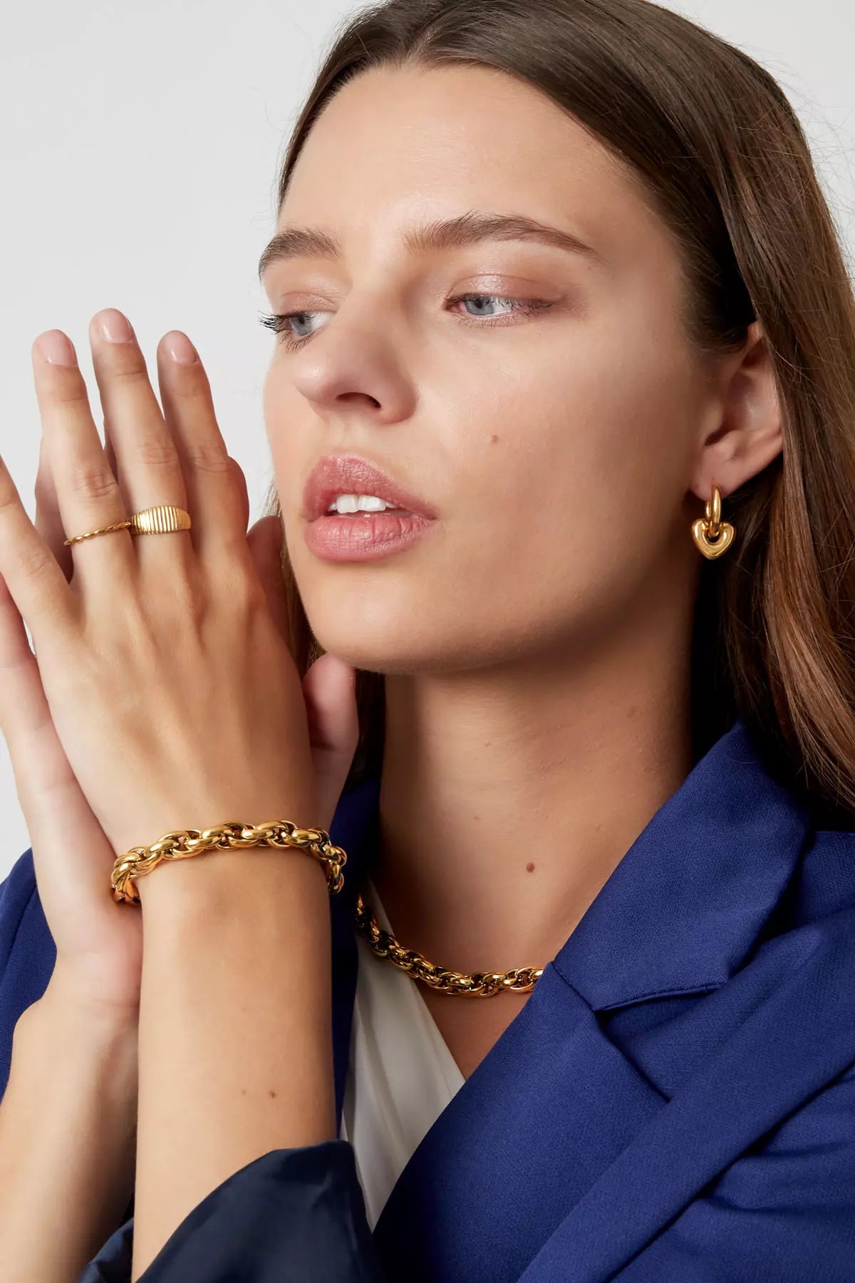 Statement Armkette in Gold