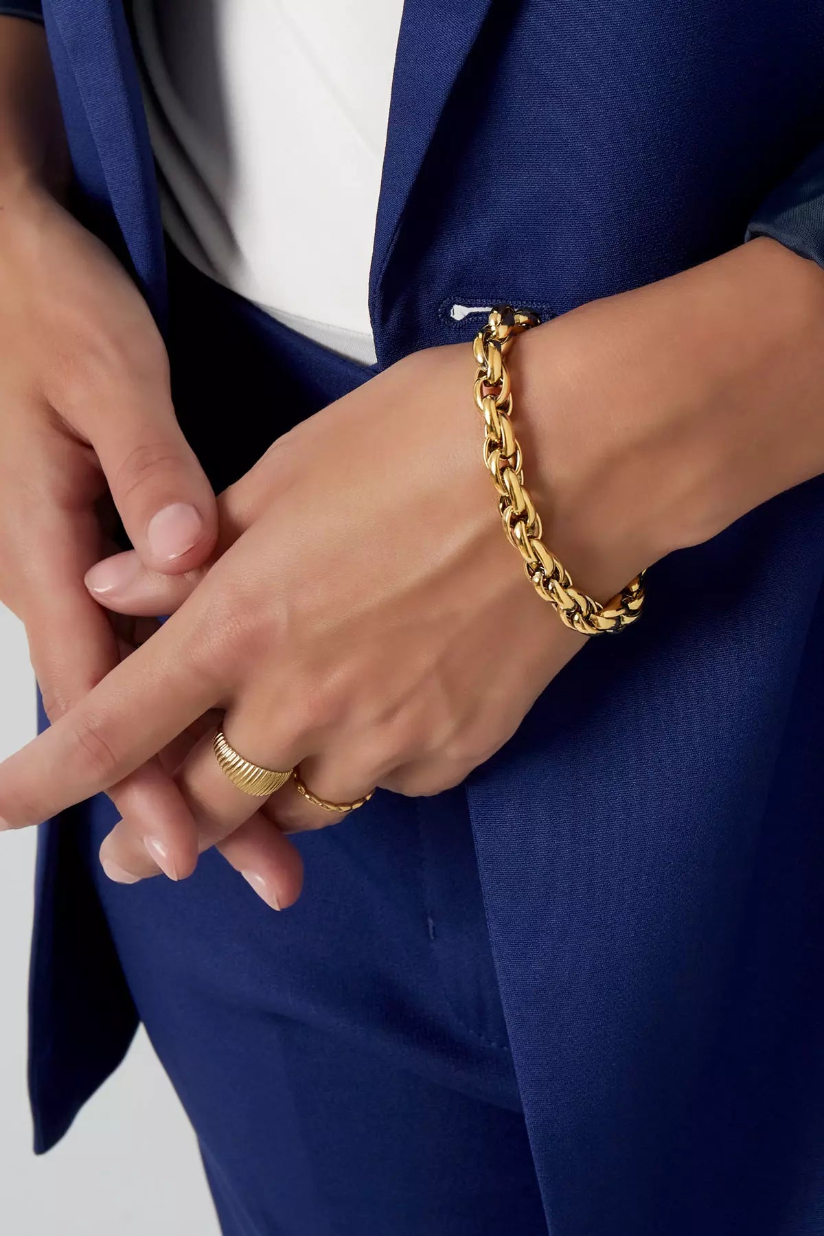 Statement Armkette in Gold