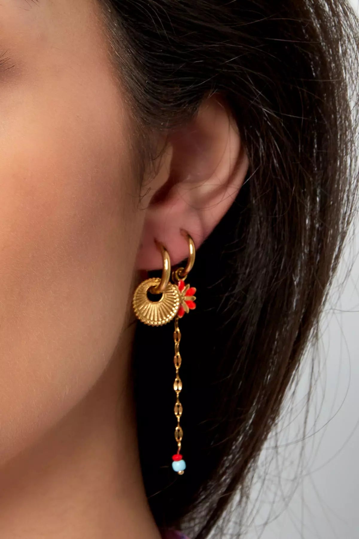 Hoop Ohrringe in Gold