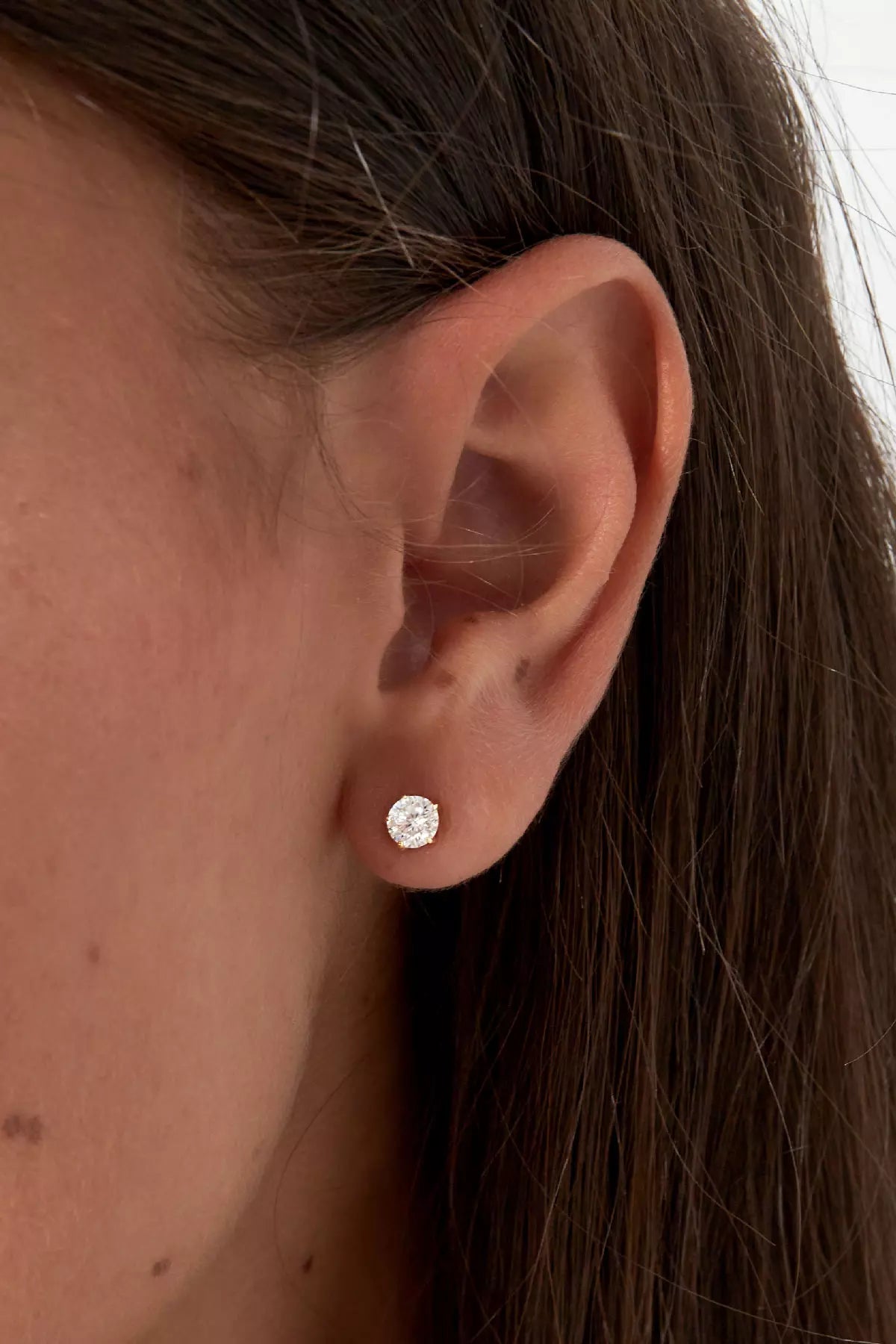 Sterling Silber Moissanit Ohrstecker