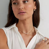 Filigrane goldene Halskette mit minimalistischer Damenschmuck
