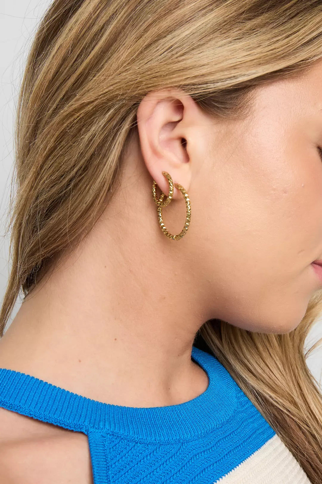 Facet Hoops Large