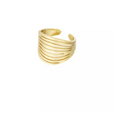 mehrschichtiger Ring in gold