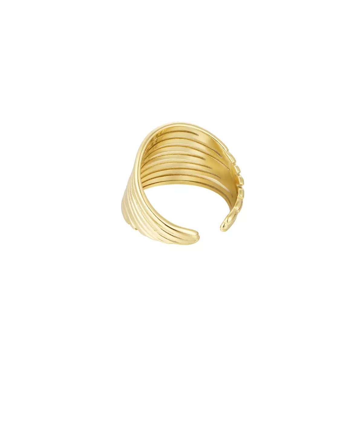 mehrschichtiger Ring in gold