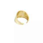 mehrschichtiger Ring in gold