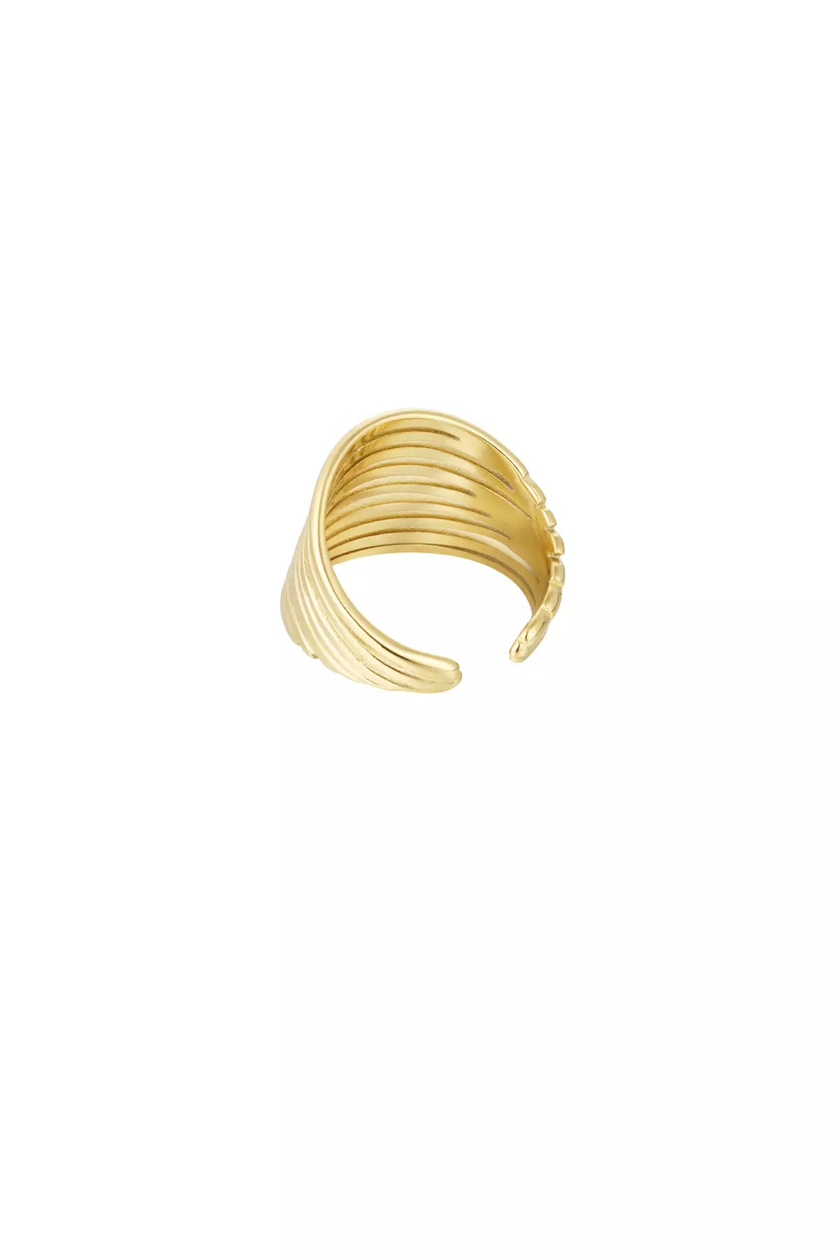 mehrschichtiger Ring in gold