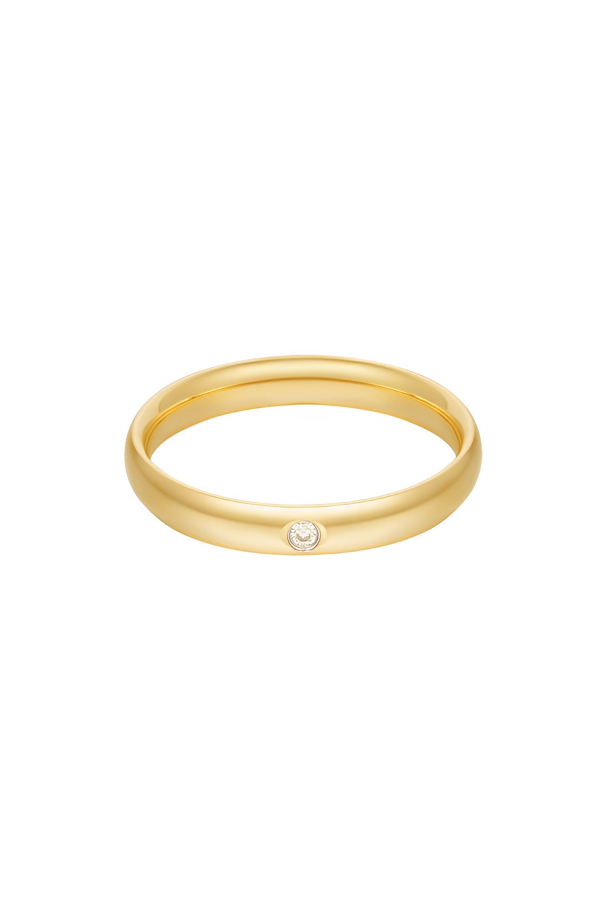 goldener Ring mit Zirkonstein