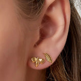 Bee Studs Gold