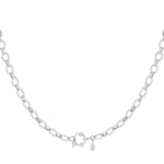 Edelstahl Gliederkette in Silber 