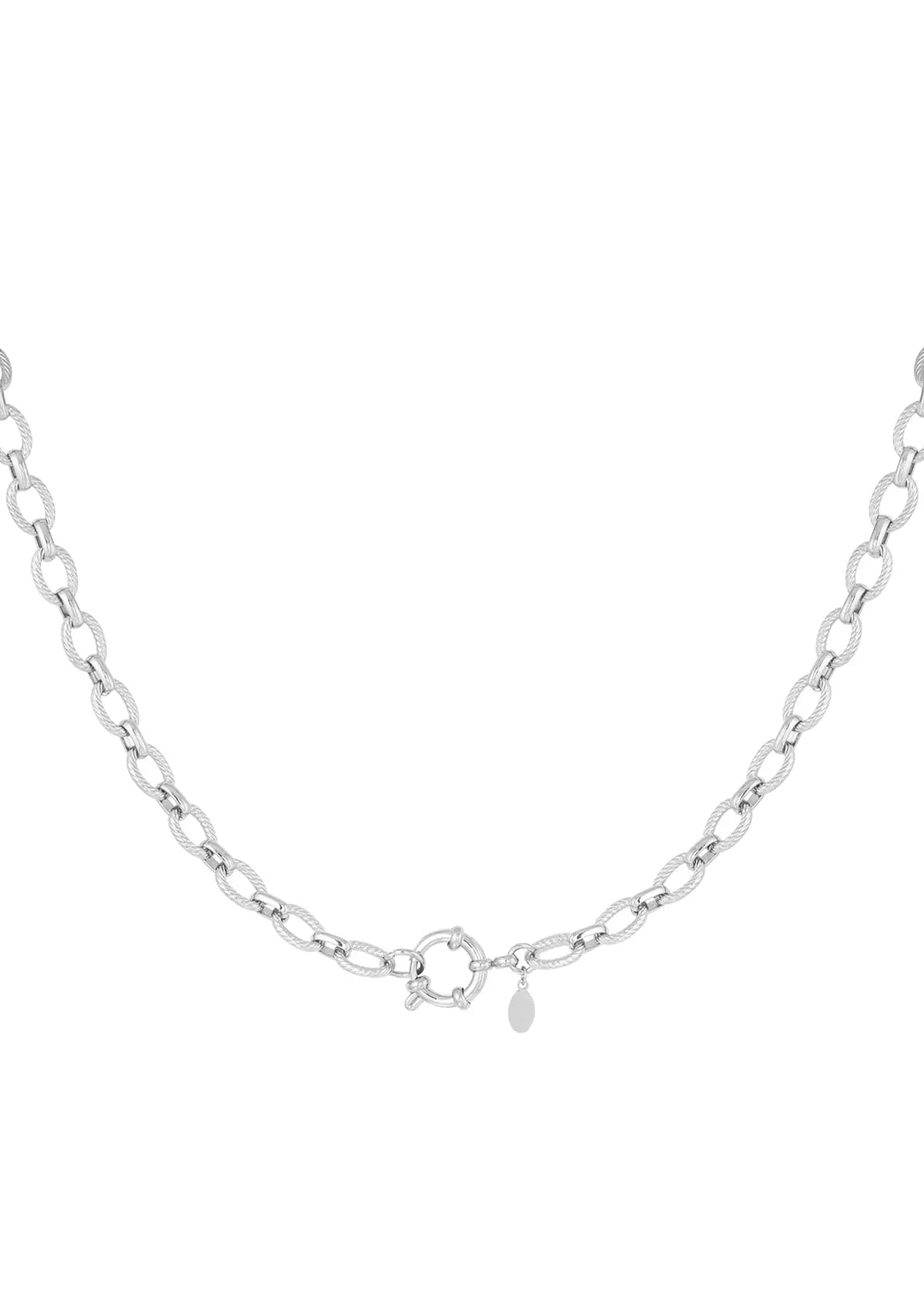 Edelstahl Gliederkette in Silber 