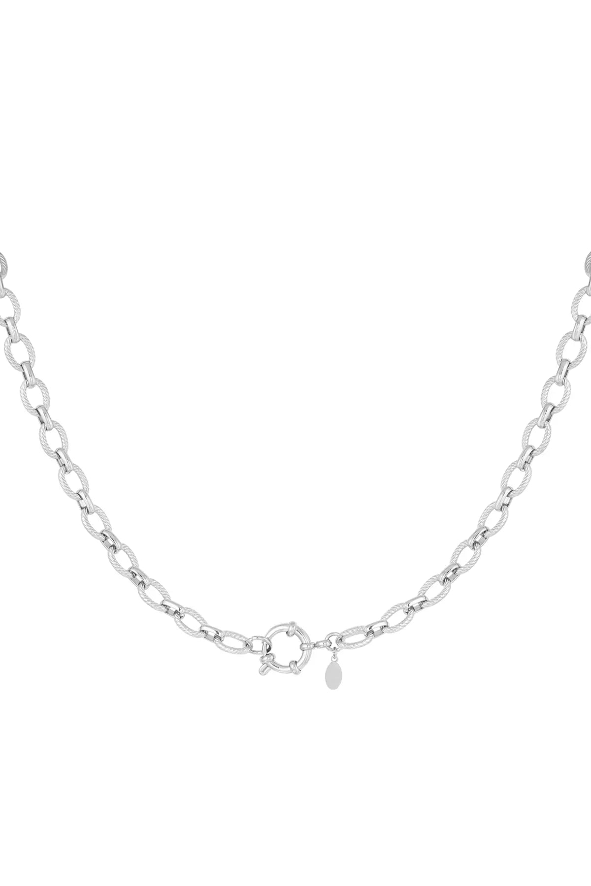 Edelstahl Gliederkette in Silber 