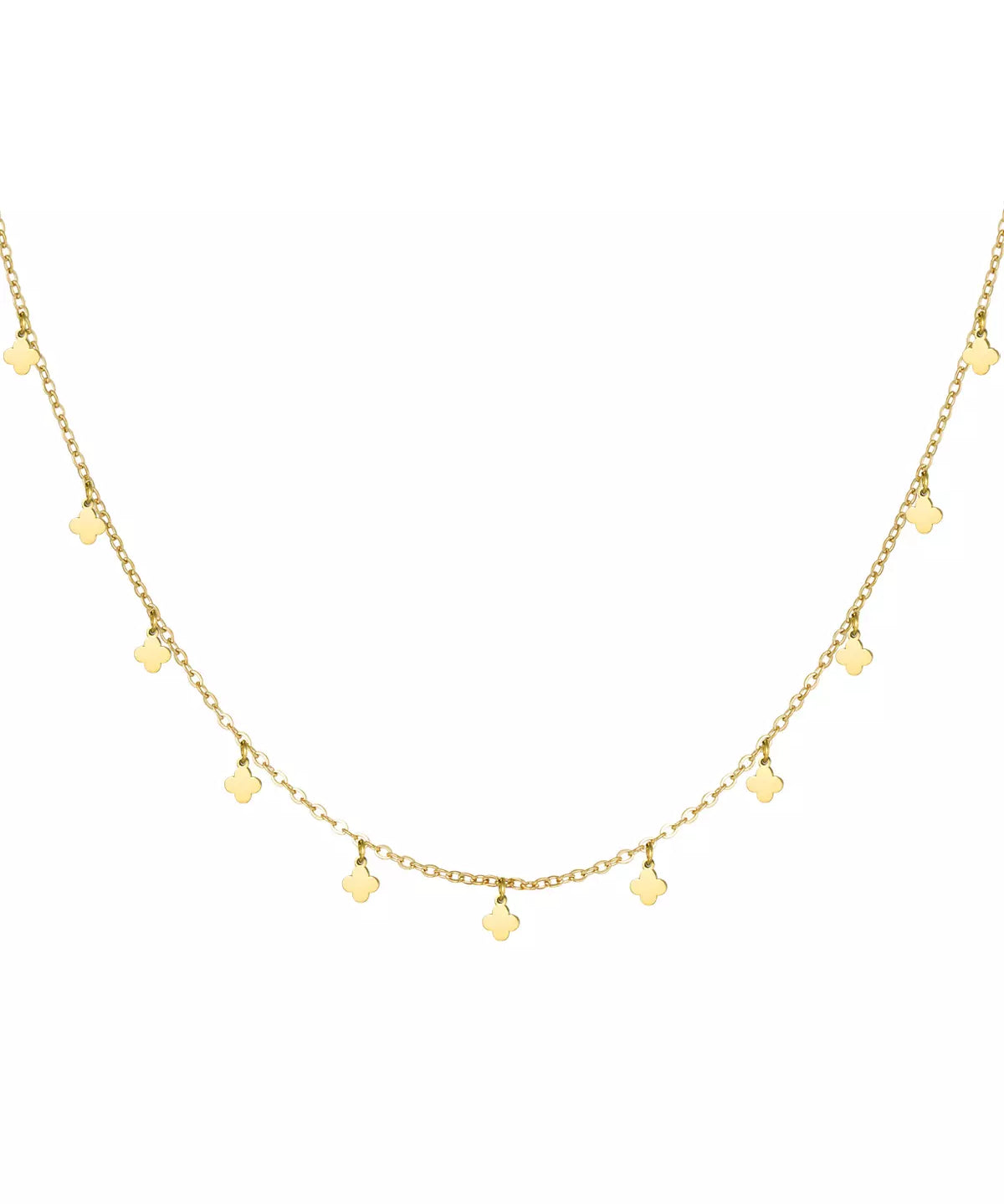 Kleetblatt Charm Goldkette