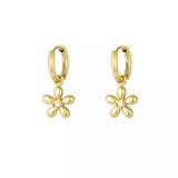 Daisy Hoops Gold