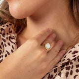 Emery Ring White