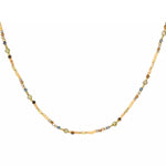 Perlenkette in Gold-Beige