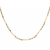 Perlenkette in Gold-Beige