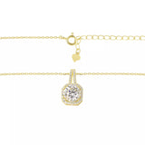 Ice Moissanite Necklace Gold