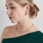 Feine goldene Kordelkette für Damen mit gedrehtem Design, eleganter Schmuck