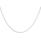 Feine silberne Kordelkette für Damen mit gedrehtem Design, eleganter Schmuck