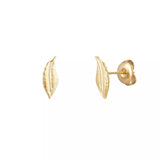 Leaf Studs Gold