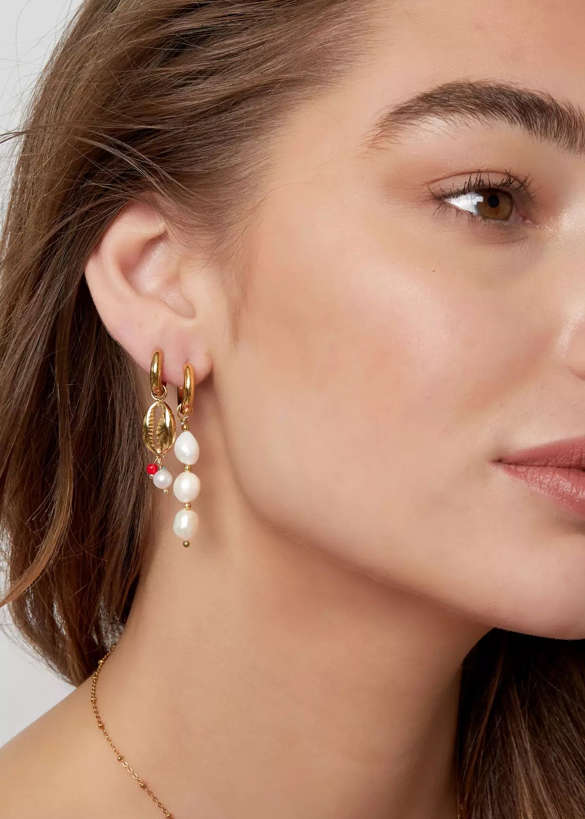 Ohrringe mit Süßwasserperlen