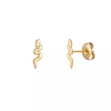 Serpent Studs Gold