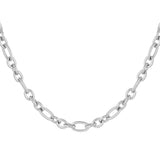 auffällige silberne Statementkette