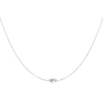 Silberne Knoten Halskette für Damen aus Edelstahl von OLANA W.