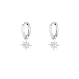 Stardust Hoops Silber