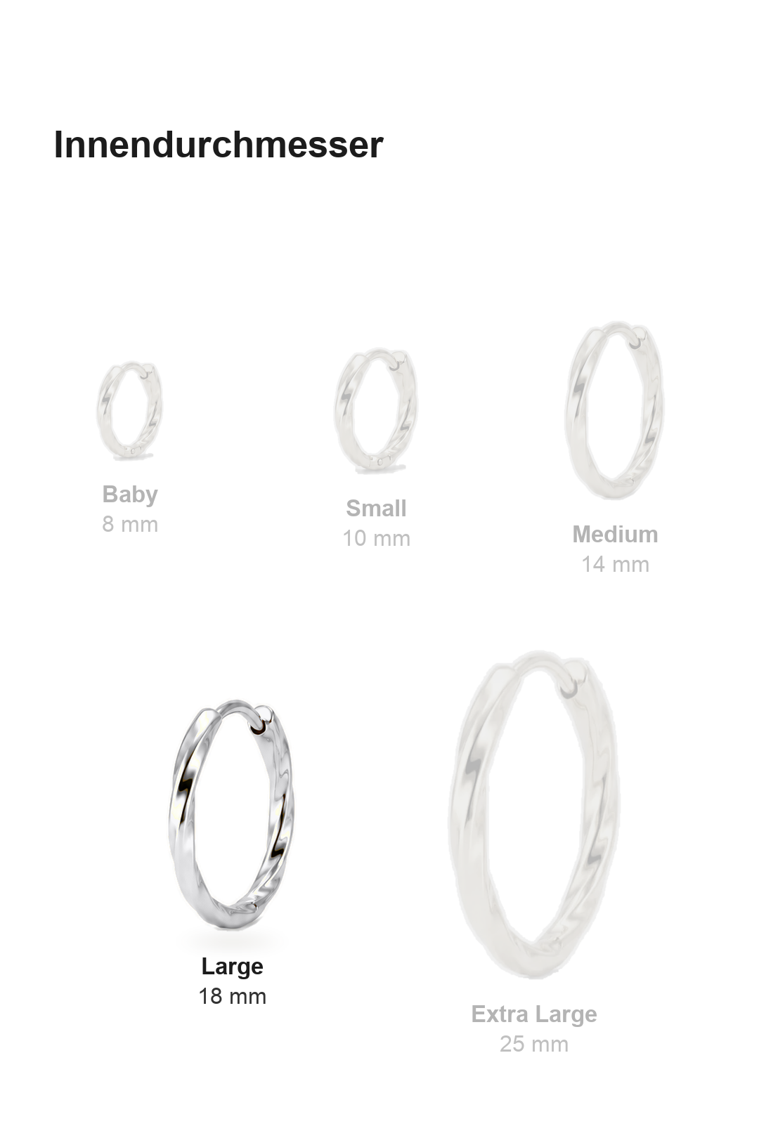 Twisted Hoops Large