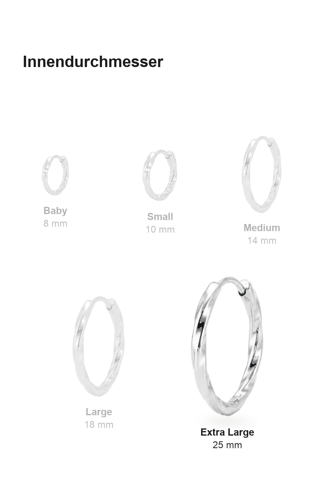 Twisted Hoops Extra Large