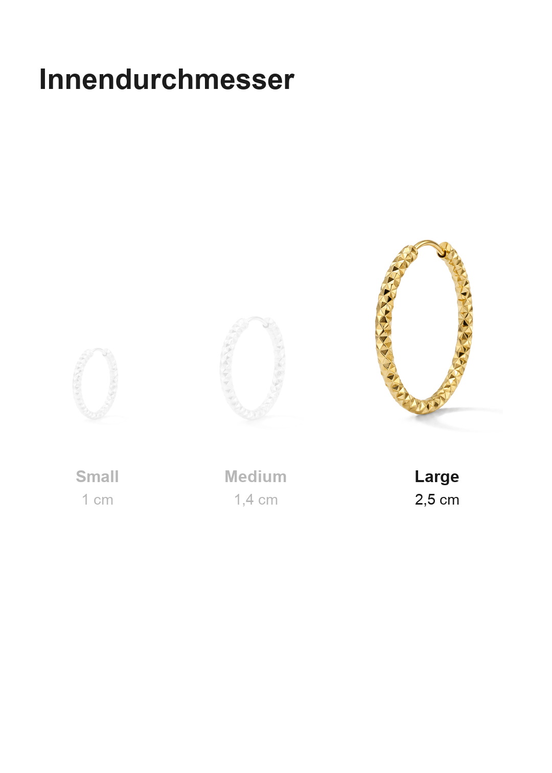 Facet Hoops Large