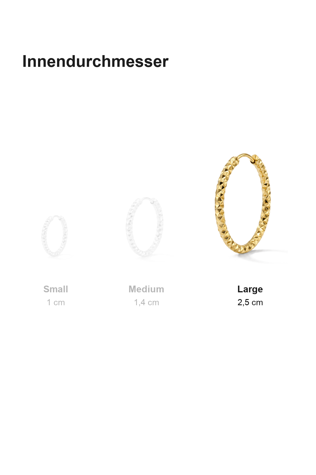 Facet Hoops Large