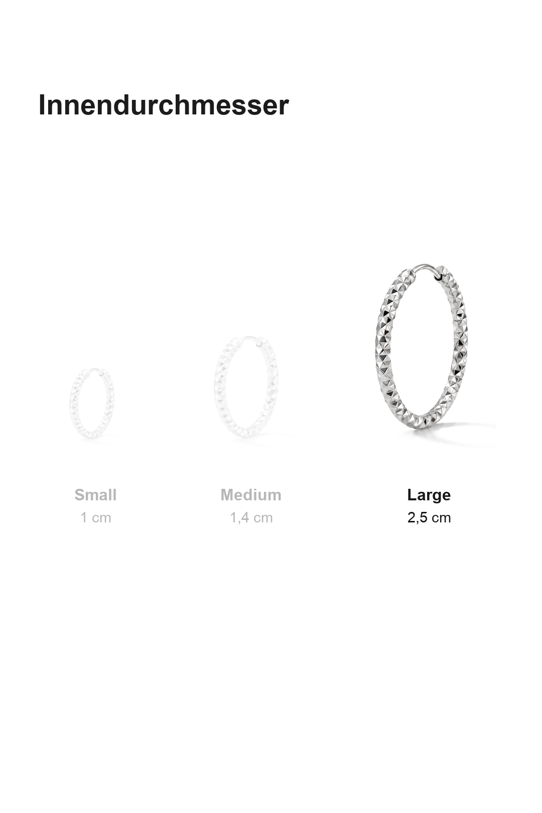 Facet Hoops Large