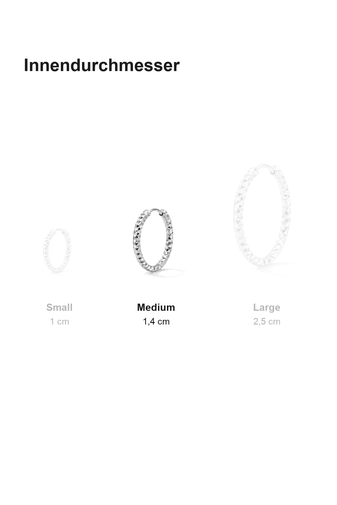 Facet Hoops Medium