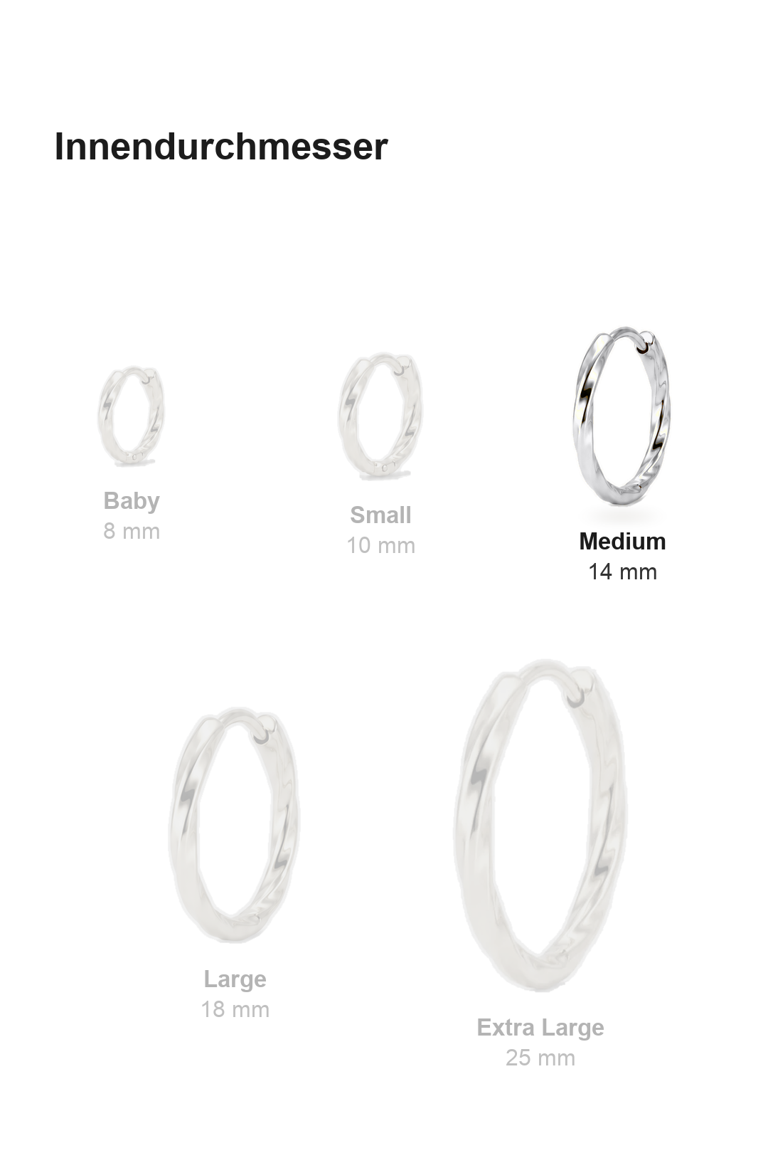 Twisted Hoops Medium