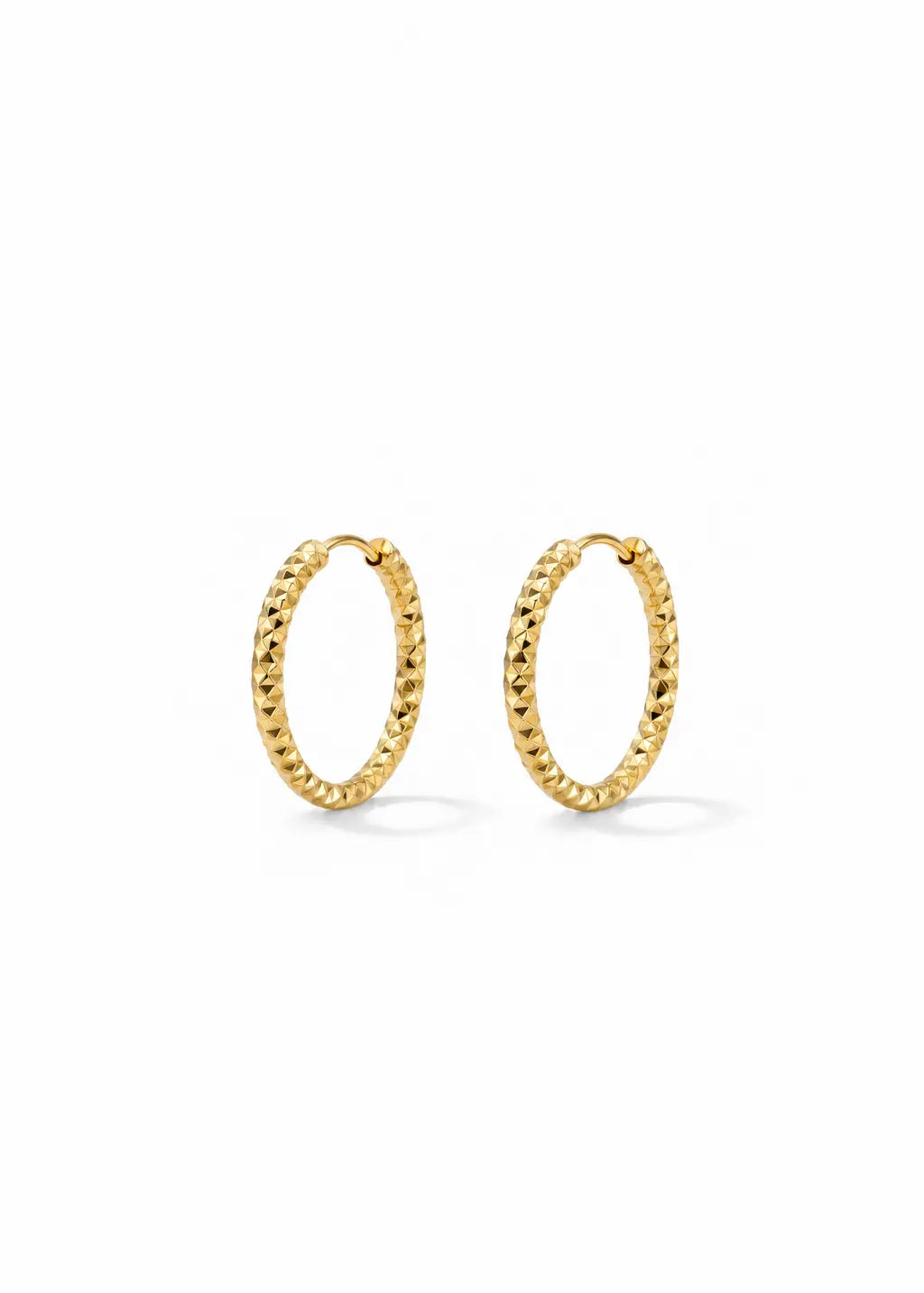 Facet Hoops Medium