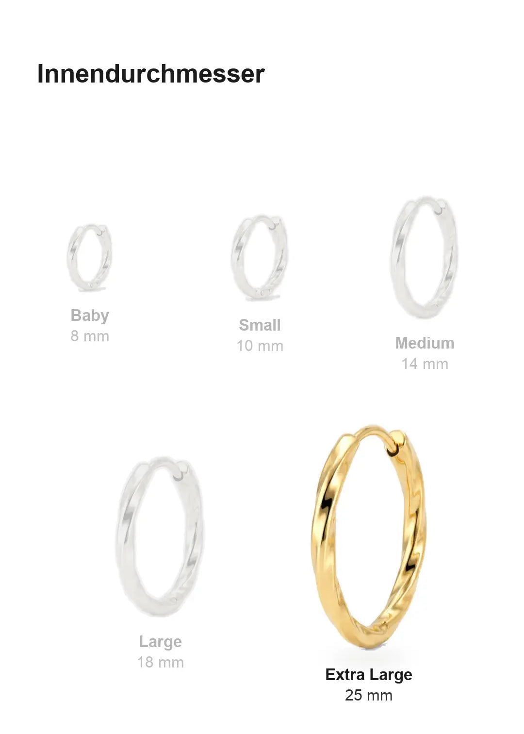 Twisted Hoops Extra Large