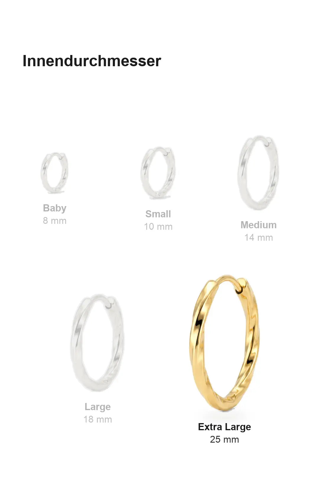 Twisted Hoops Extra Large