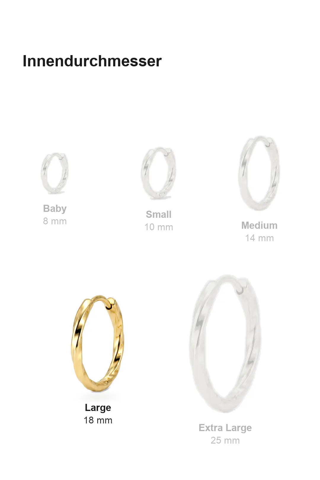 Twisted Hoops Large