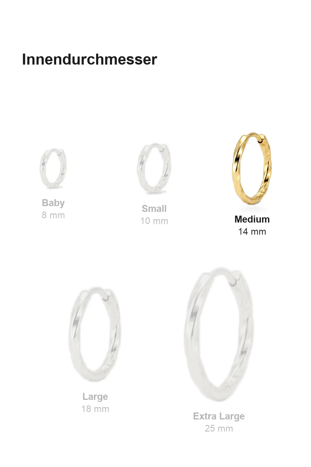 Twisted Hoops Medium