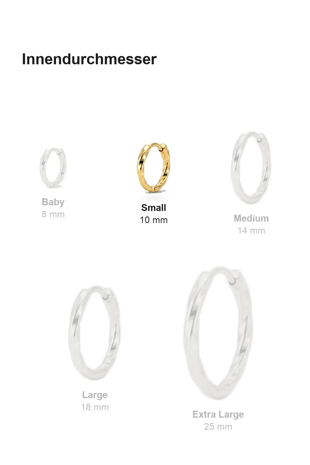 Twisted Hoops Small