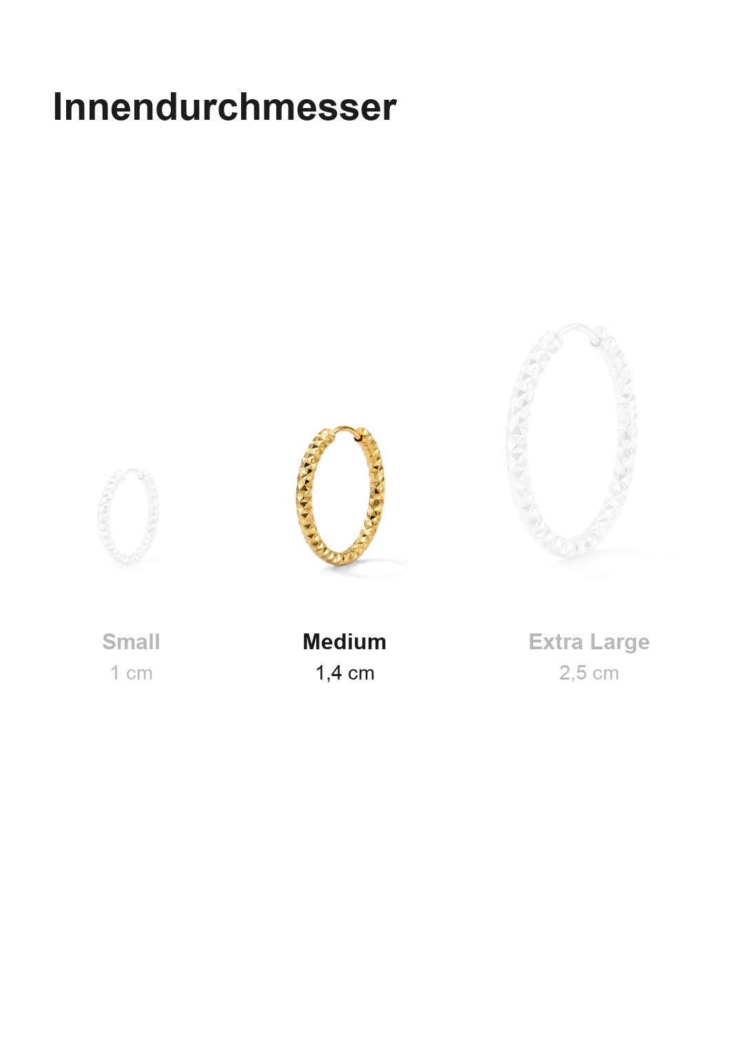 Facet Hoops Medium