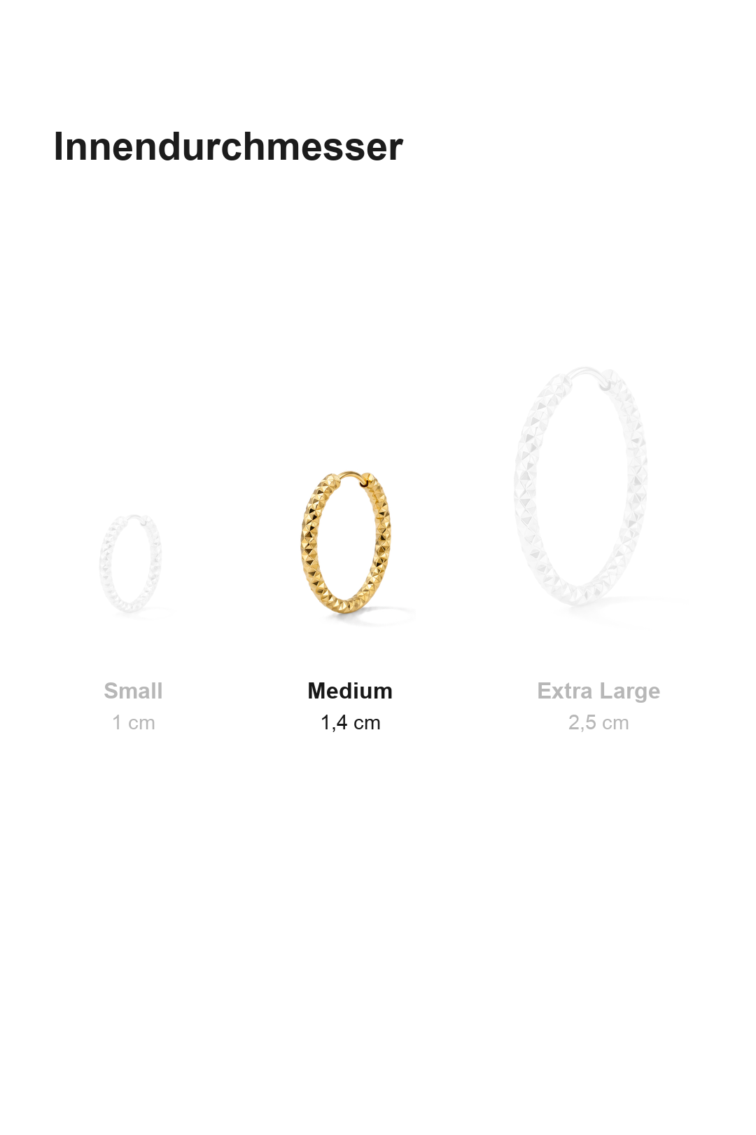 Facet Hoops Medium