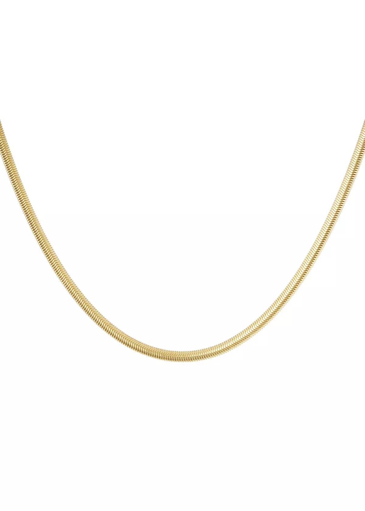 Goldene Snake Chain Halskette für Damen aus vergoldetem Edelstahl von OLANA W.
