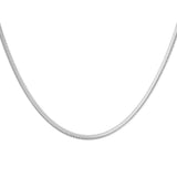 Silberne Snake Chain Halskette für Damen aus Edelstahl von OLANA W.
